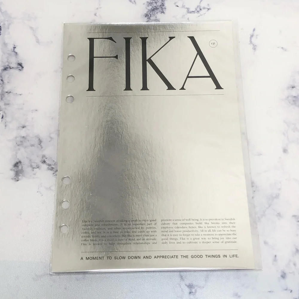 Cloth and Paper FIKA Holographic Dashboard A5